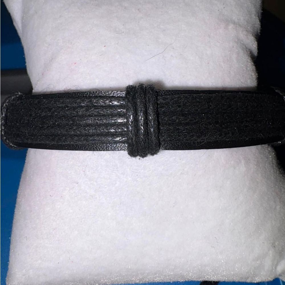 Black Leather Unisex Bracelets set of 4.  Great gifts. Leather nwot